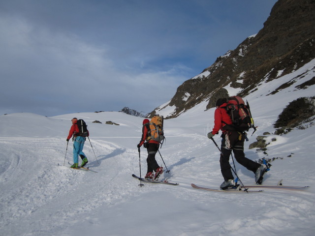 Kai, Christoph und Gudrun beim H&ouml;llenrachen (18. Apr.)