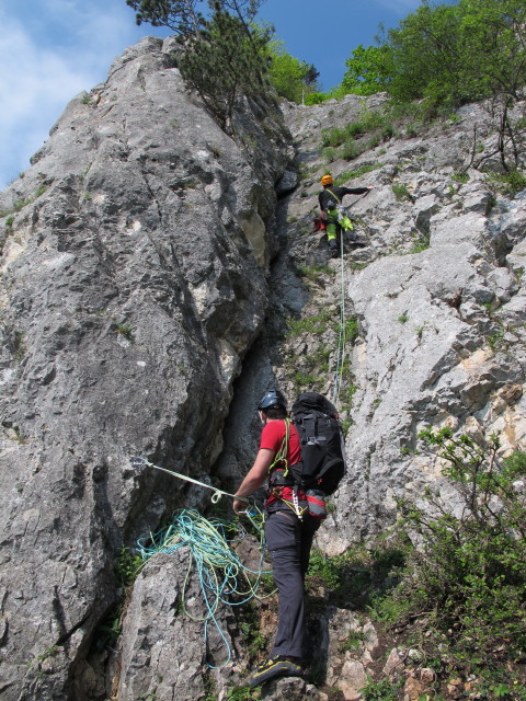 Draschgrat light: zweite Seill&auml;nge