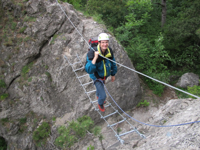 Stefan auf der Seilbr&uuml;cke