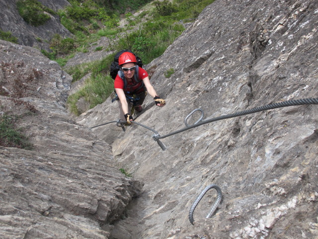 Peter Kofler-Klettersteig: Carmen im zweiten Teil
