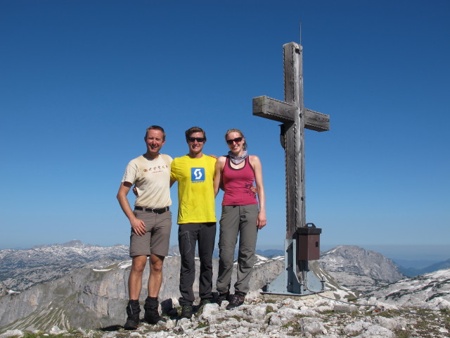 ICh, Christian und Sabrina am Elm, 2.128 m (9. Juni)