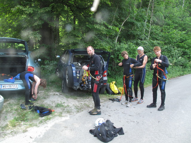 Hannelore, Helmut, Christian, Josef und Dominik in Wei&szlig;enbach