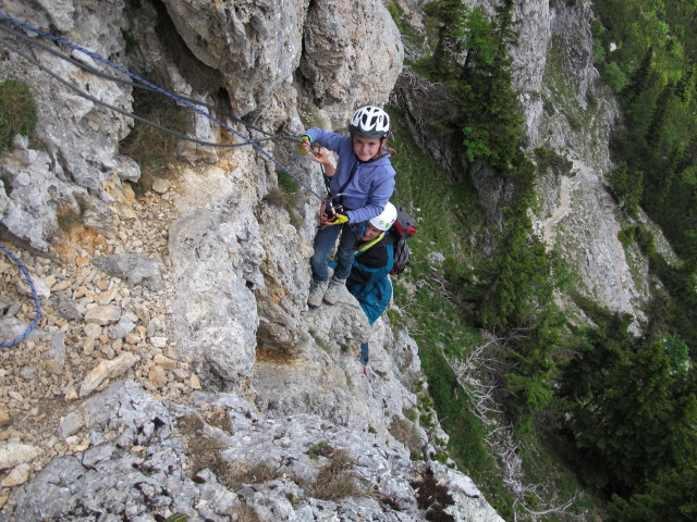 Kronich-Eisenweg: Anja-Liv und Stefan im Ausstieg