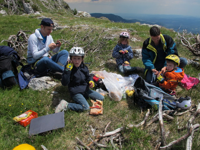 Florian, Anja-Liv, Katja-Lin, Stefan und Tim zwischen T&ouml;rlkopf und Praterstern