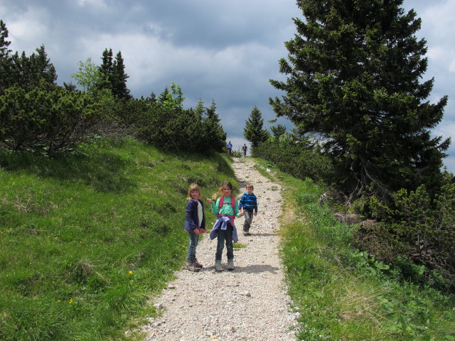 Katja-Lin, Anja-Liv und Tim zwischen Praterstern und H&ouml;llentalaussicht