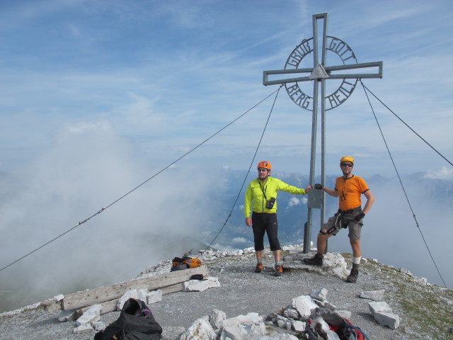 Axel und ich auf der Marchreisenspitze, 2.620 m