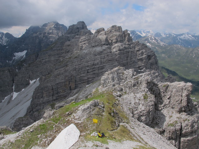 von der Hochtennspitze Richtung Südwesten