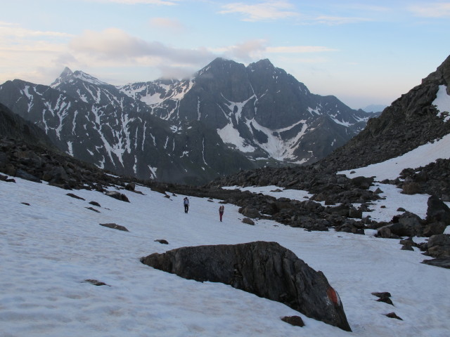 Christoph und Miriam zwischen Leibnitzbach und Staniskascharte (5. Juli)