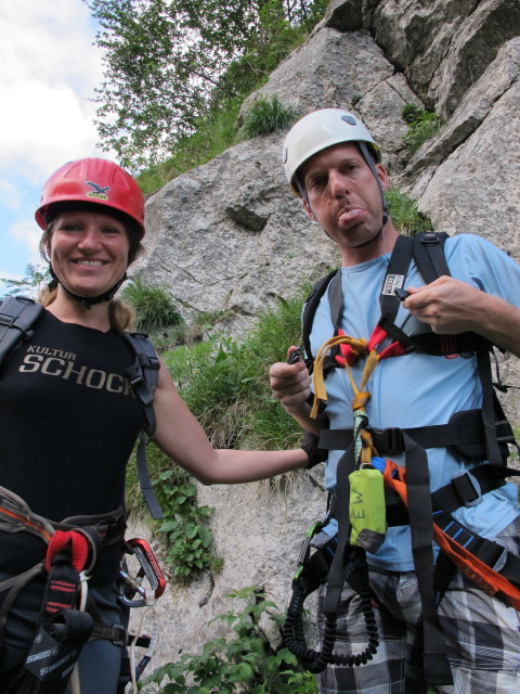 Doris und Daniel beim Einstieg