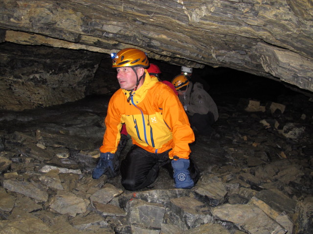 Erich und Ernst in der Obstanser Eishöhle
