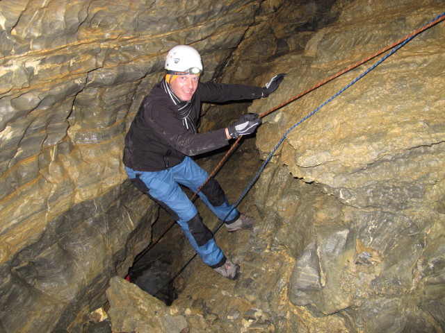 Daniel in der Obstanser Eish&ouml;hle