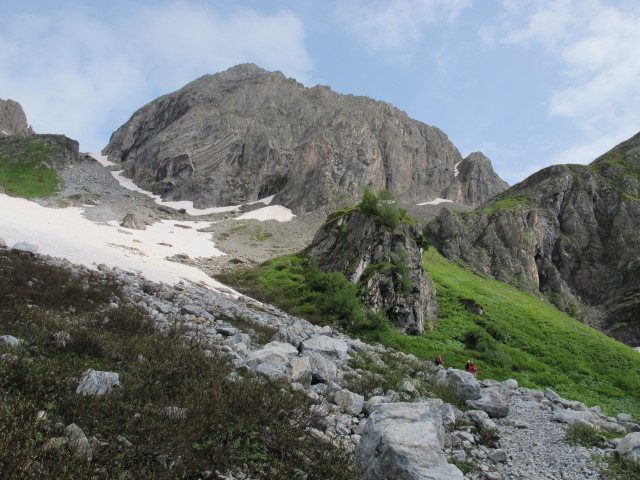 Ernst, Daniel und Helmut zwischen Obstanser See-Hütte und Obstanser Boden