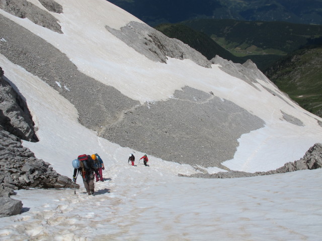 Evelyn, Miriam, Dominika und Erwin zwischen Gro&szlig;e Kinigat-Klettersteig und Gro&szlig;e Kinigat