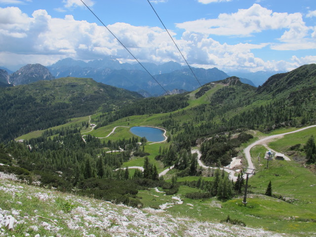 Hannelore und Erich zwischen Bergstation der Gartnerkofelbahn und D&auml;umling-Klettersteig
