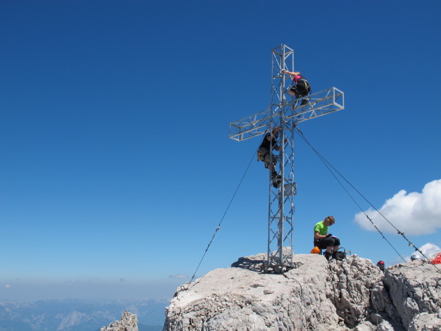 Christian und Sabrina am Hohen Dachstein, 2.995 m (19. Juli)