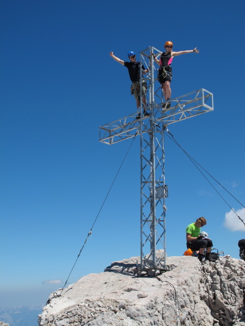 Christian und Sabrina am Hohen Dachstein, 2.995 m (19. Juli)