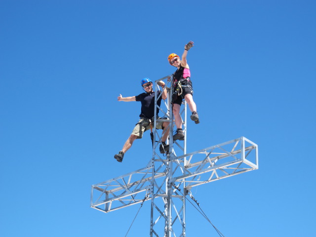 Christian und Sabrina am Hohen Dachstein, 2.995 m (19. Juli)