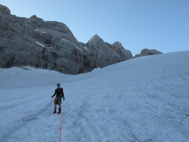 Christian am Großen Gosaugletscher (20. Juli)