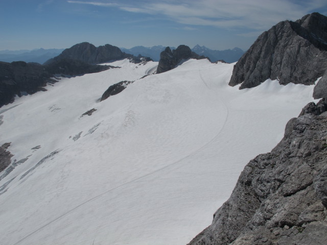Hallst&auml;tter Gletscher vom Hohen Kreuz aus (20. Juli)