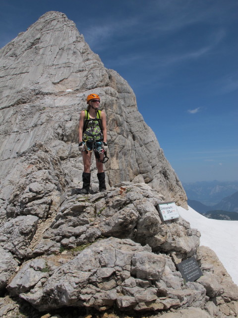 Sabrina in der Simonyscharte, 2.674 m (20. Juli)