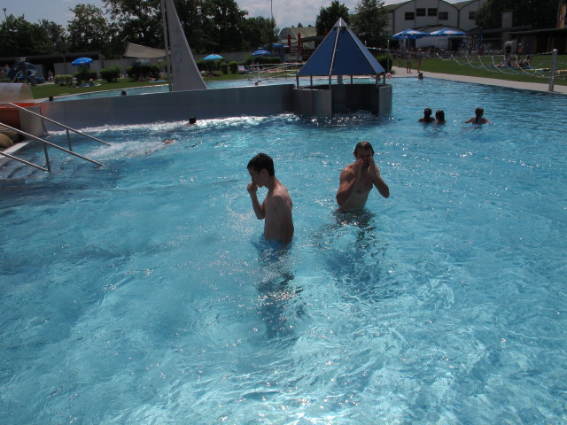 Martin und ich bei der Breitrutsche