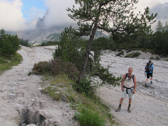 Erich im Wimbachtal zwischen Wimbachschloss und Wimbachgriesh&uuml;tte (1. Aug.)