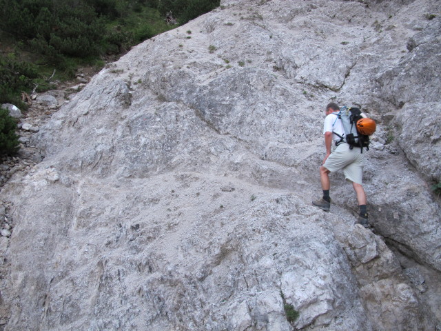 Erich auf Weg 441 zwischen Wimbachgriesh&uuml;tte und Sch&ouml;nfeldspitze (2. Aug.)