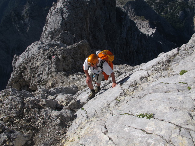 Erich auf Weg 441 zwischen Wimbachgriesh&uuml;tte und Sch&ouml;nfeldspitze (2. Aug.)