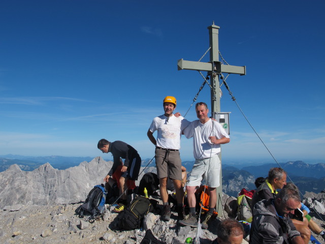 Ich und Erich auf der Sch&ouml;nfeldspitze, 2.712 m (2. Aug.)
