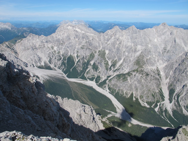von der Sch&ouml;nfeldspitze Richtung Westen (2. Aug.)