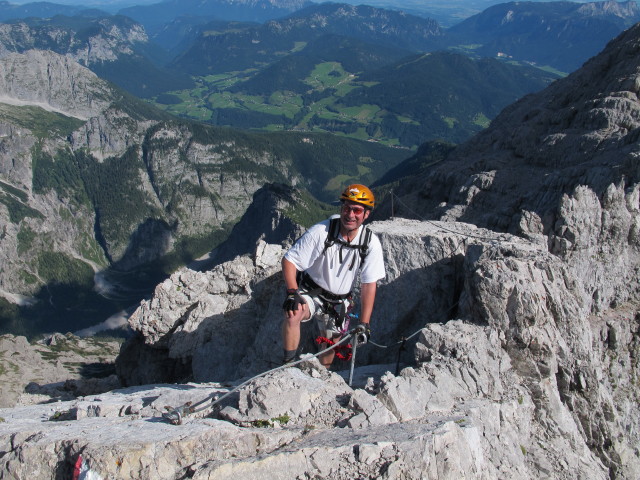Erich auf Weg 441 zwischen Sch&ouml;nfeldspitze und Watzmann (2. Aug.)