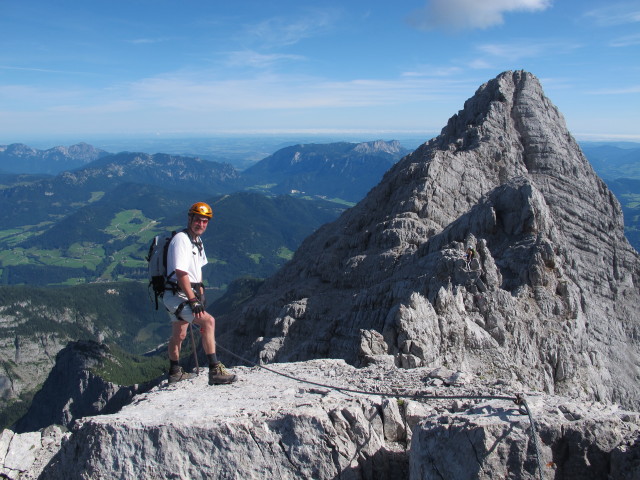 Erich auf Weg 441 zwischen Sch&ouml;nfeldspitze und Watzmann (2. Aug.)