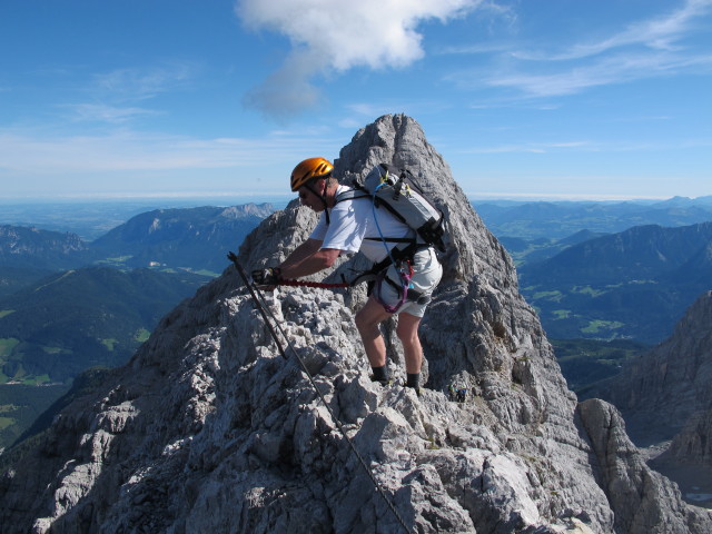 Erich auf Weg 441 zwischen Sch&ouml;nfeldspitze und Watzmann (2. Aug.)