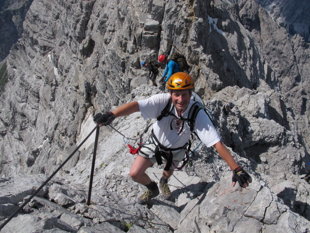 Erich auf Weg 441 zwischen Sch&ouml;nfeldspitze und Watzmann (2. Aug.)