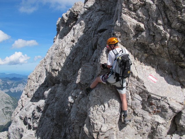 Erich auf Weg 441 zwischen Sch&ouml;nfeldspitze und Watzmann (2. Aug.)