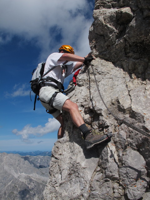 Erich auf Weg 441 zwischen Sch&ouml;nfeldspitze und Watzmann (2. Aug.)