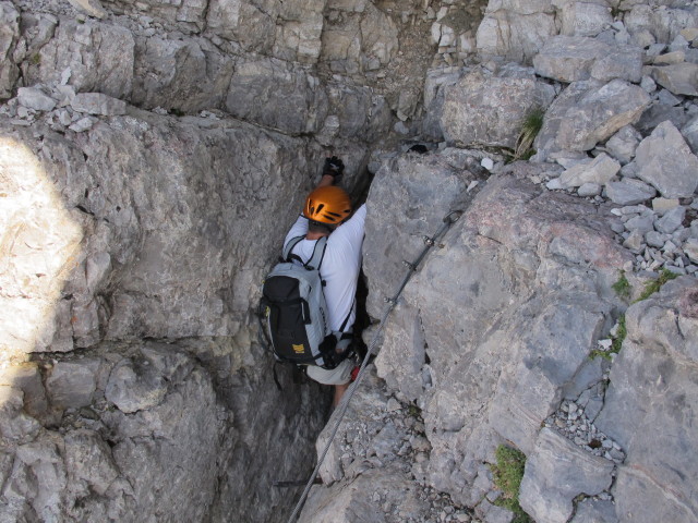 Erich auf Weg 441 zwischen Sch&ouml;nfeldspitze und Watzmann (2. Aug.)