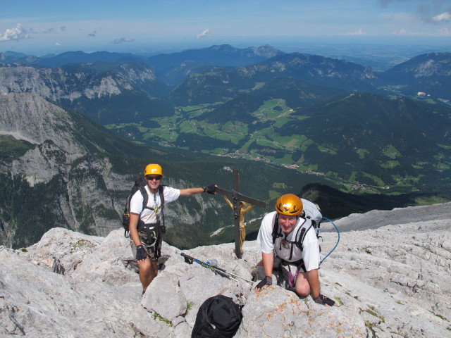 Ich und Erich am Hocheck, 2.651 m (2. Aug.)
