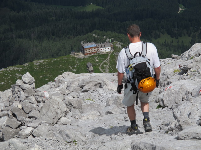 Erich auf Weg 441 zwischen Hocheck und Watzmannhaus (2. Aug.)