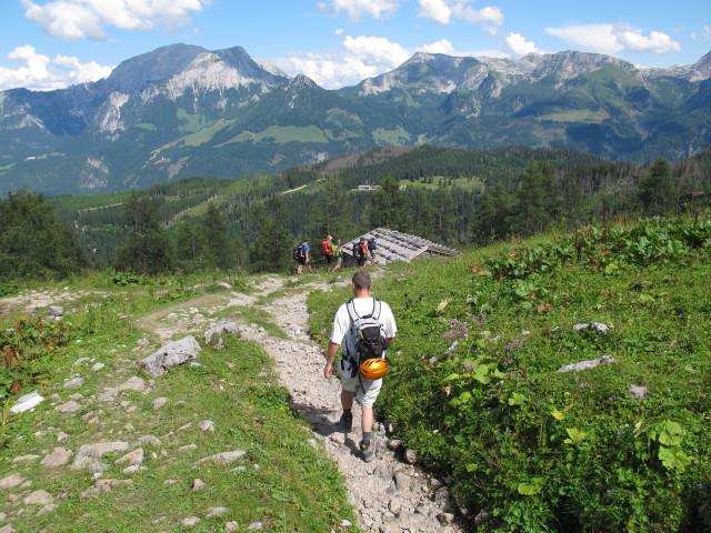 Erich auf Weg 441 auf der Falzalm (2. Aug.)