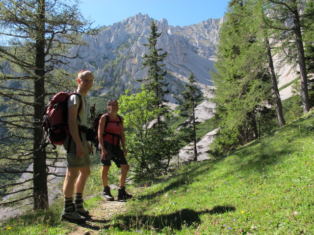 Christoph und Gudrun am n&ouml;rdlichen Grafensteig zwischen Breiter Ries und Krummer Ries