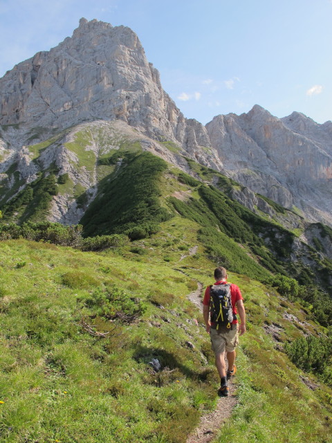 Axel auf Weg 427 zwischen R&ouml;tenegg und Selbhorn-Klettersteig