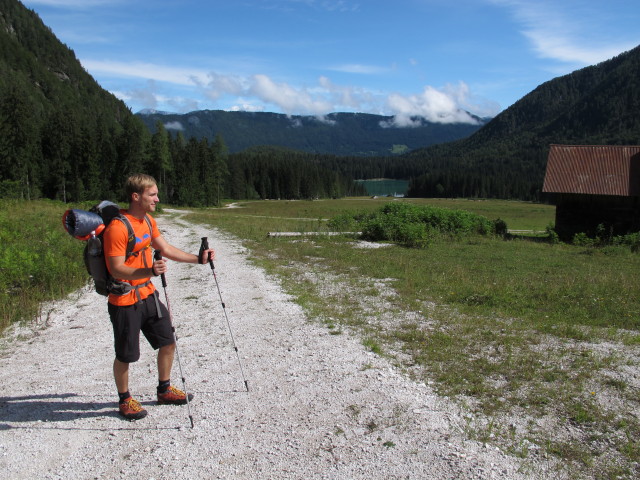 David auf der Alpe del Lago, 1.006 m (16. Aug.)