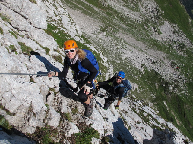Via Ferrata Italiana al Mangart: Sabrina und Christian (17. Aug.)