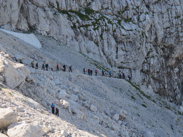 zwischen Via Ferrata Italiana al Mangart und Ferrata Slovena (17. Aug.)