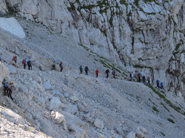 zwischen Via Ferrata Italiana al Mangart und Ferrata Slovena (17. Aug.)