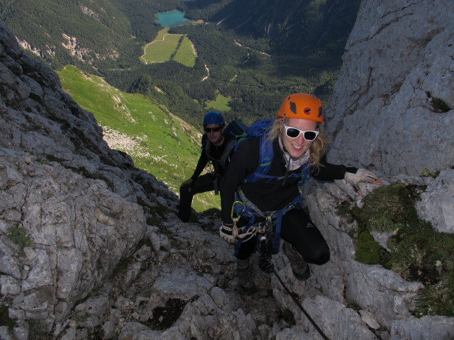 Via Ferrata Italiana al Mangart: Christian und Sabrina (17. Aug.)