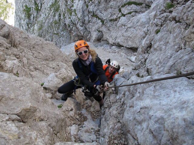 Ferrata Slovena: Sabrina und David (17. Aug.)
