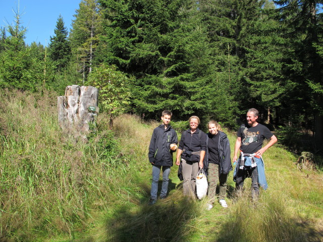Martin, Renate, Christina und Erich zwischen Kogel und M&ouml;nichkirchner Schwaig