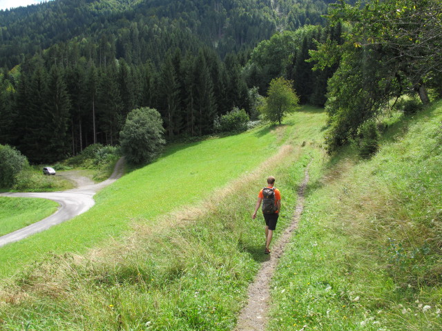 David zwischen Gasthof Baumgartner und Rotschitzaklamm